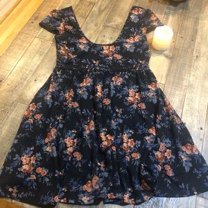 Kimchi Blue Urban Outfitters Floral Skater Dress